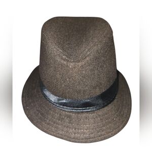 Brown‎ Fedora Hat with Black Band